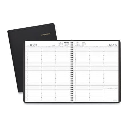 At-A-Glance AT-A-GLANCE Weekly Appointment Book, Academic, 11 x 8.25, Black, 2021-2022 7095705